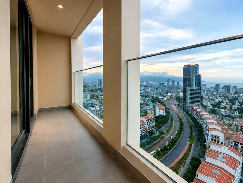 Panoma 2, 방 2개 아파트, 발코니
